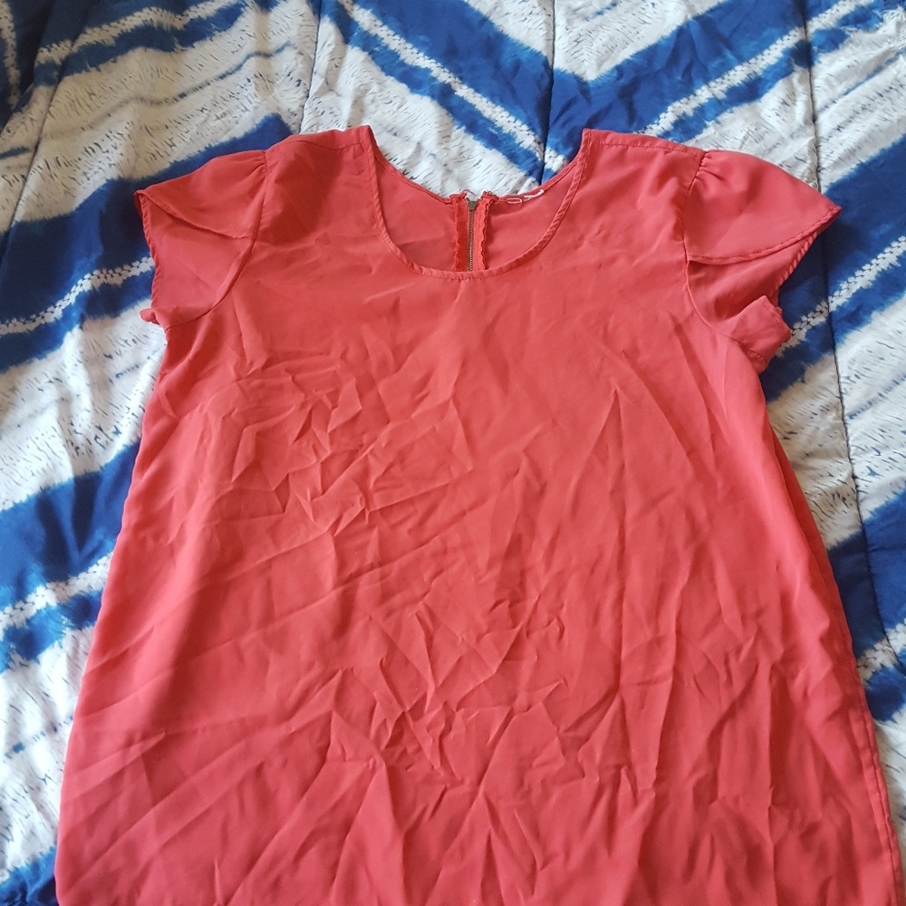 Coral Blouse